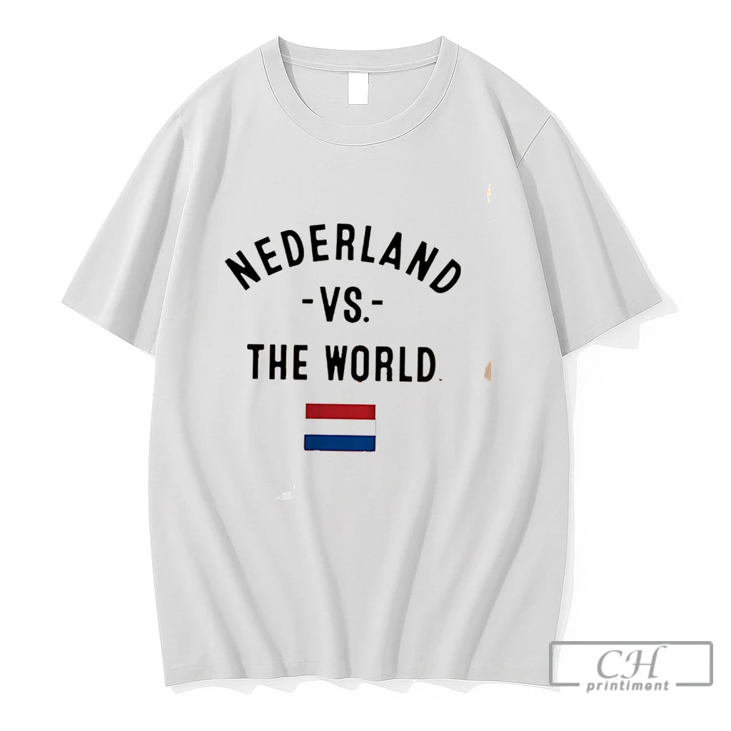 Premium Nederland Vs The World 2026 Flag Tee