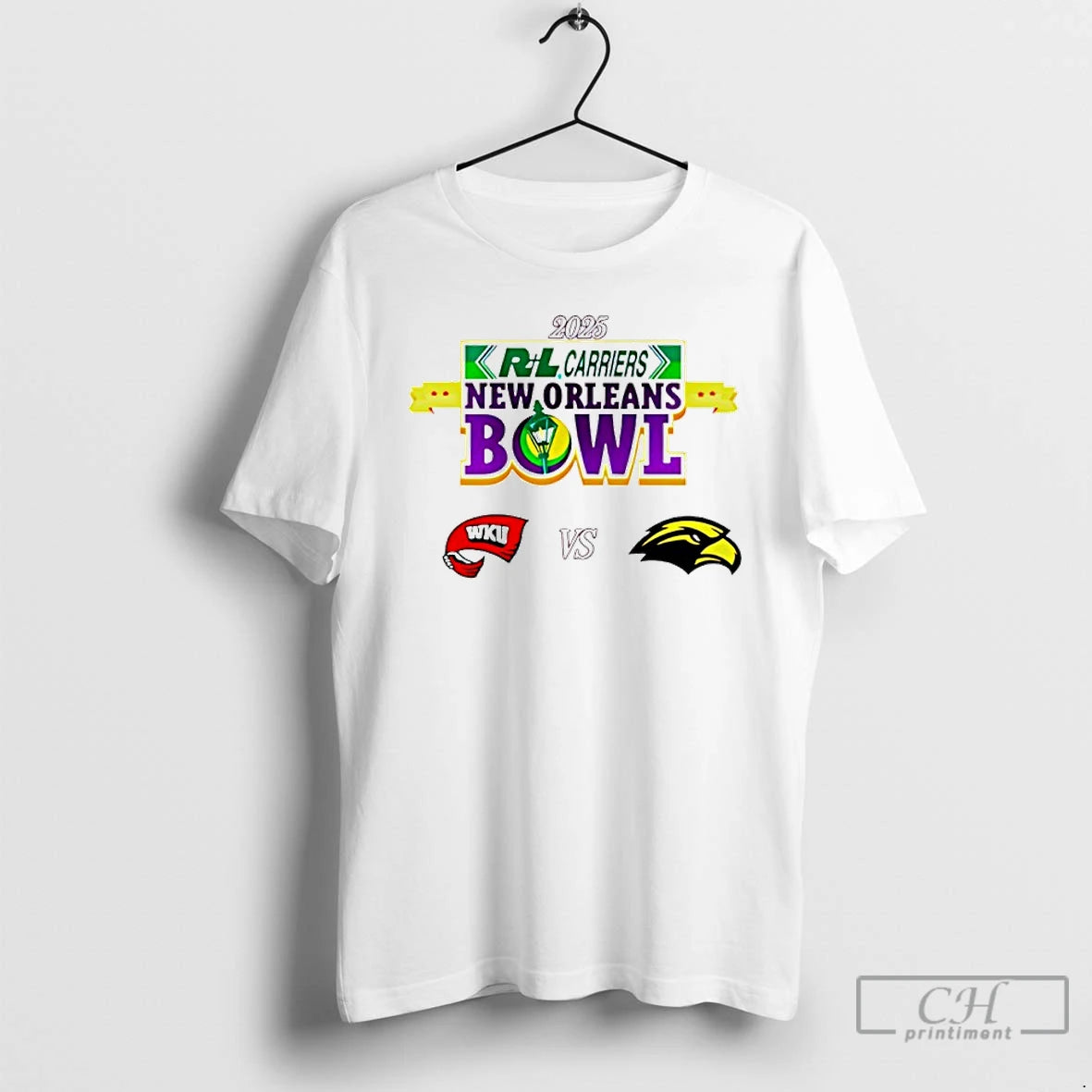 Premium New Orleans Bowl 2025 Western Kentucky Vs Southern Miss T-Shirts, Hoodie, Sweatshirt | DripVista.com