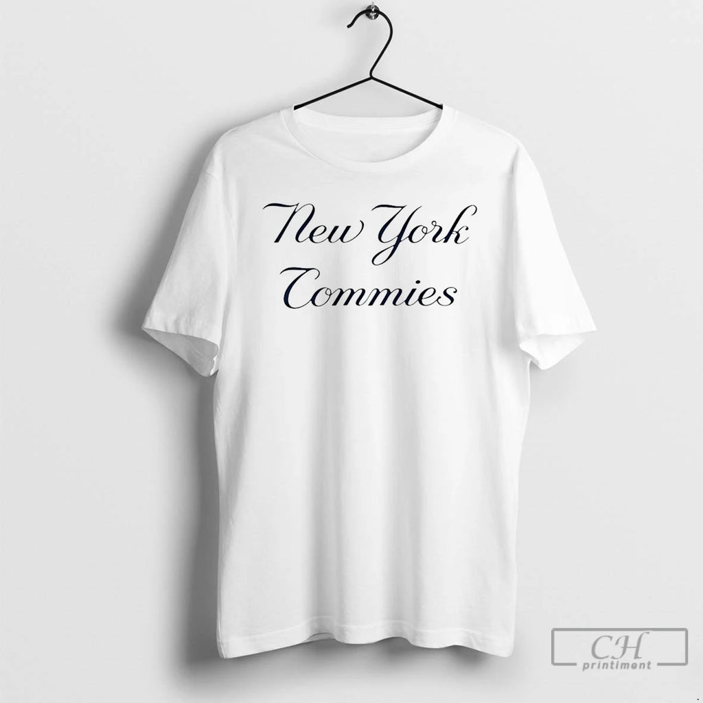 Premium New York Commies 2026 Text T-Shirts, Hoodie, Sweatshirt | DripVista.com