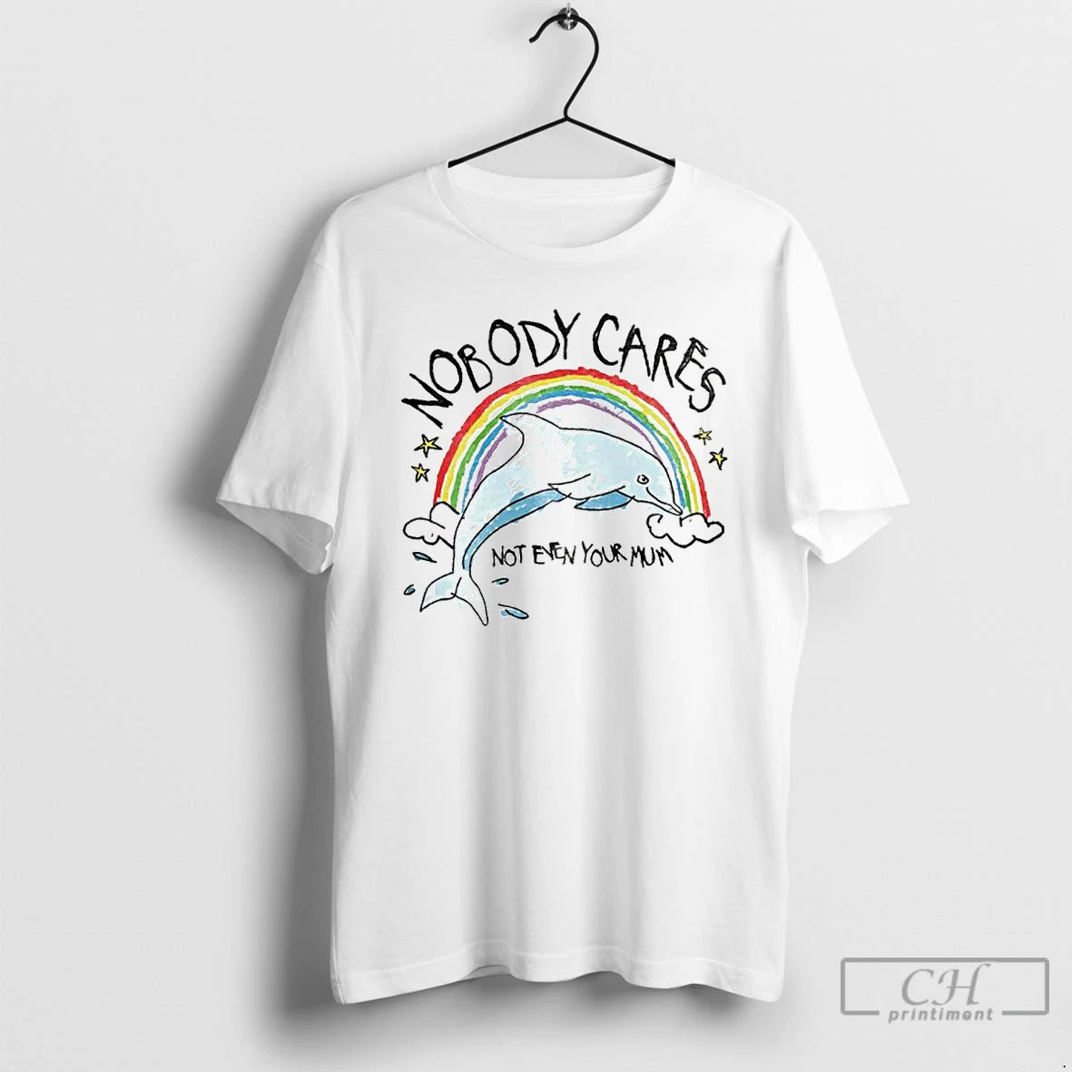 Premium Nobody Cares Not Even Your Mum Ornaments T-Shirts, Hoodie, Sweatshirt | DripVista.com