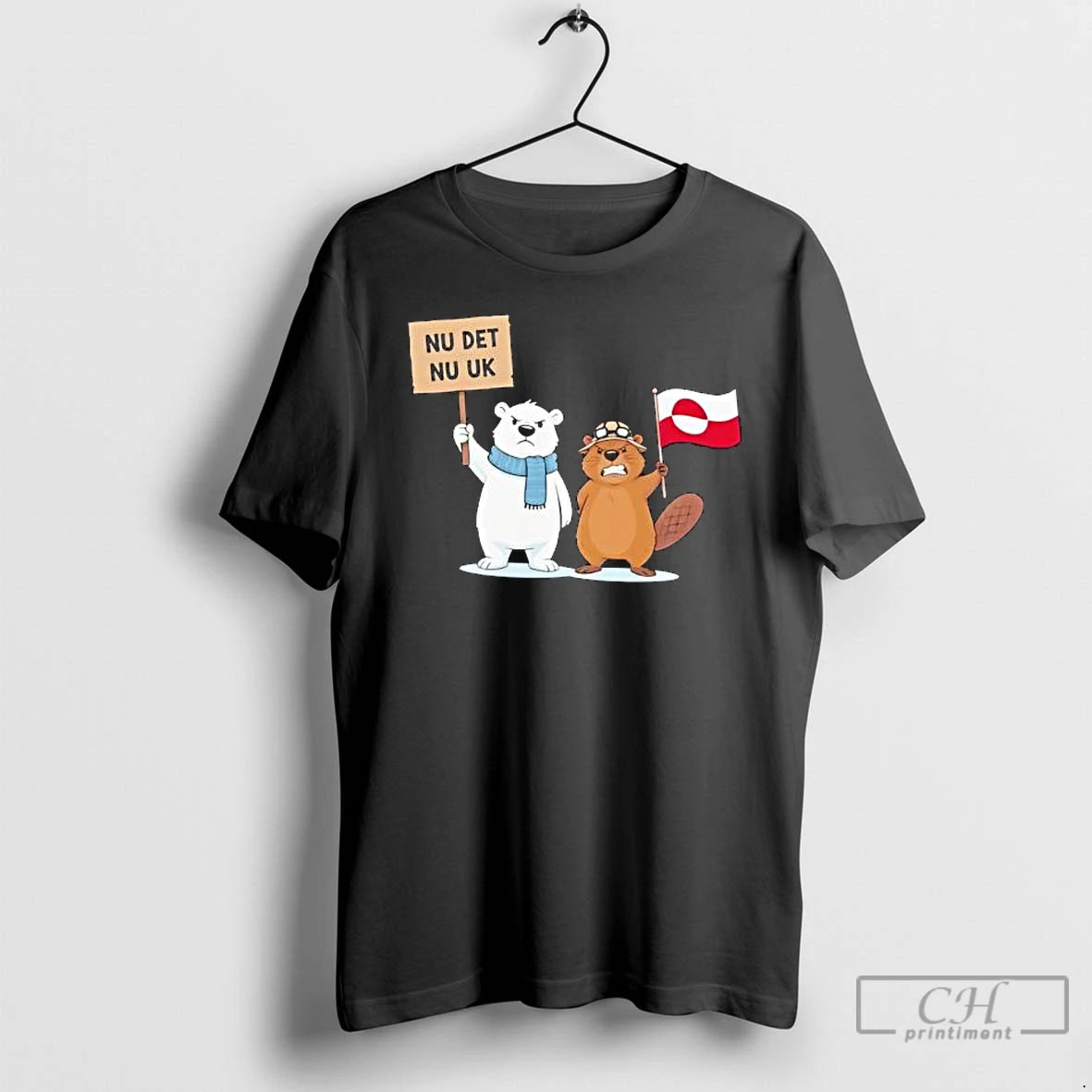 Premium Nu Det Nuuk Nows Enough Greenland Silhouette With Greenlandic Flag T-Shirts, Hoodie, Sweatshirt | DripVista.com