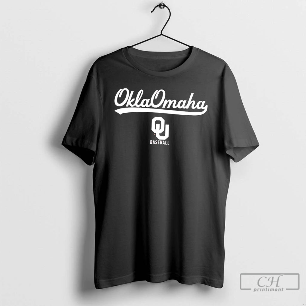 Premium Oklahoma Baseball Oklaomaha Logo Tee