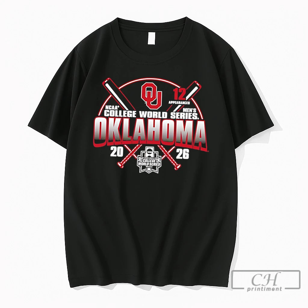 Premium Oklahoma Sooners 2026 College World Series Bound Tee