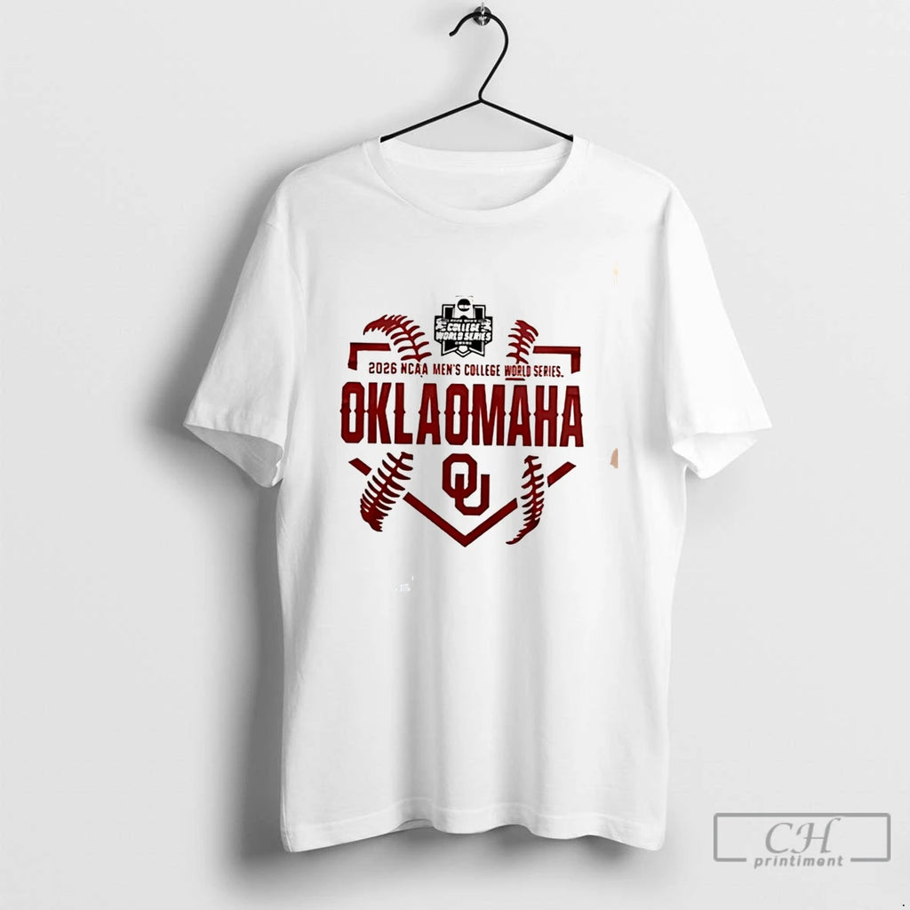 Premium Oklahoma Sooners Baseball 2026 Ncaa Baseball Mens College World Series Omaha Tee T Shirts