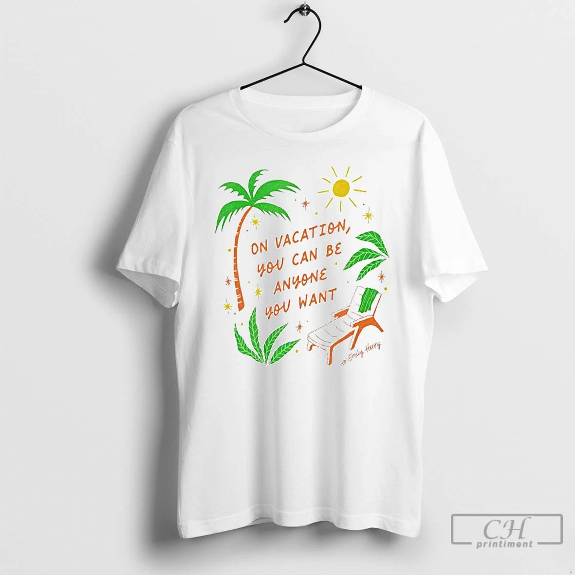 Premium On Vacation You Can Be Anyone You Want Ornaments T-Shirts, Hoodie, Sweatshirt | DripVista.com