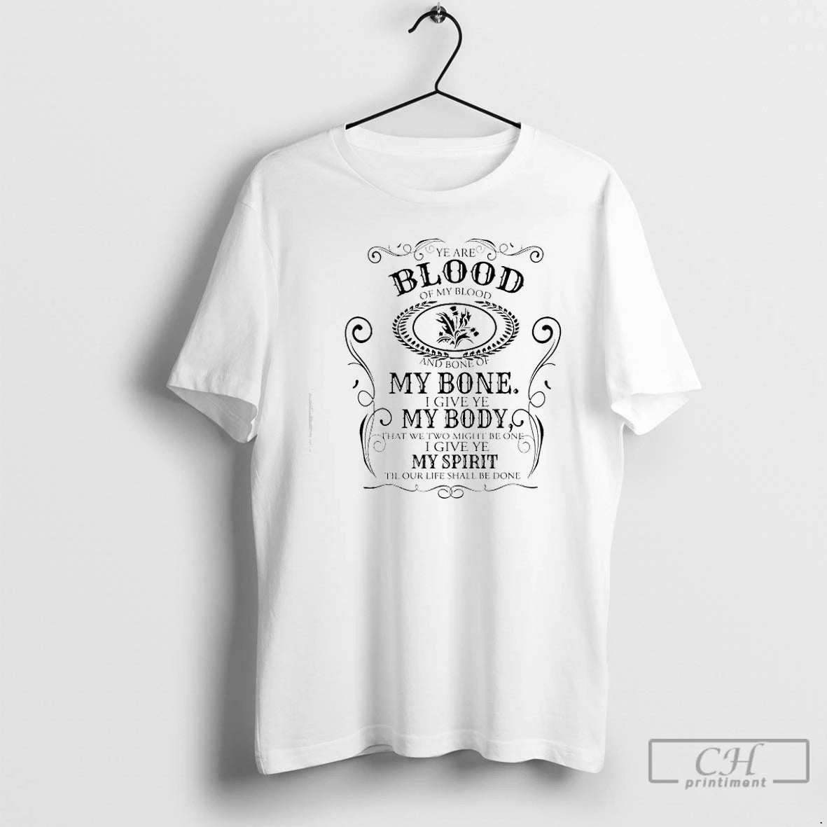 Premium Outlander Ye Are Blood Of My Blood And Bone Of My Bone I Give T-Shirts, Hoodie, Sweatshirt | DripVista.com