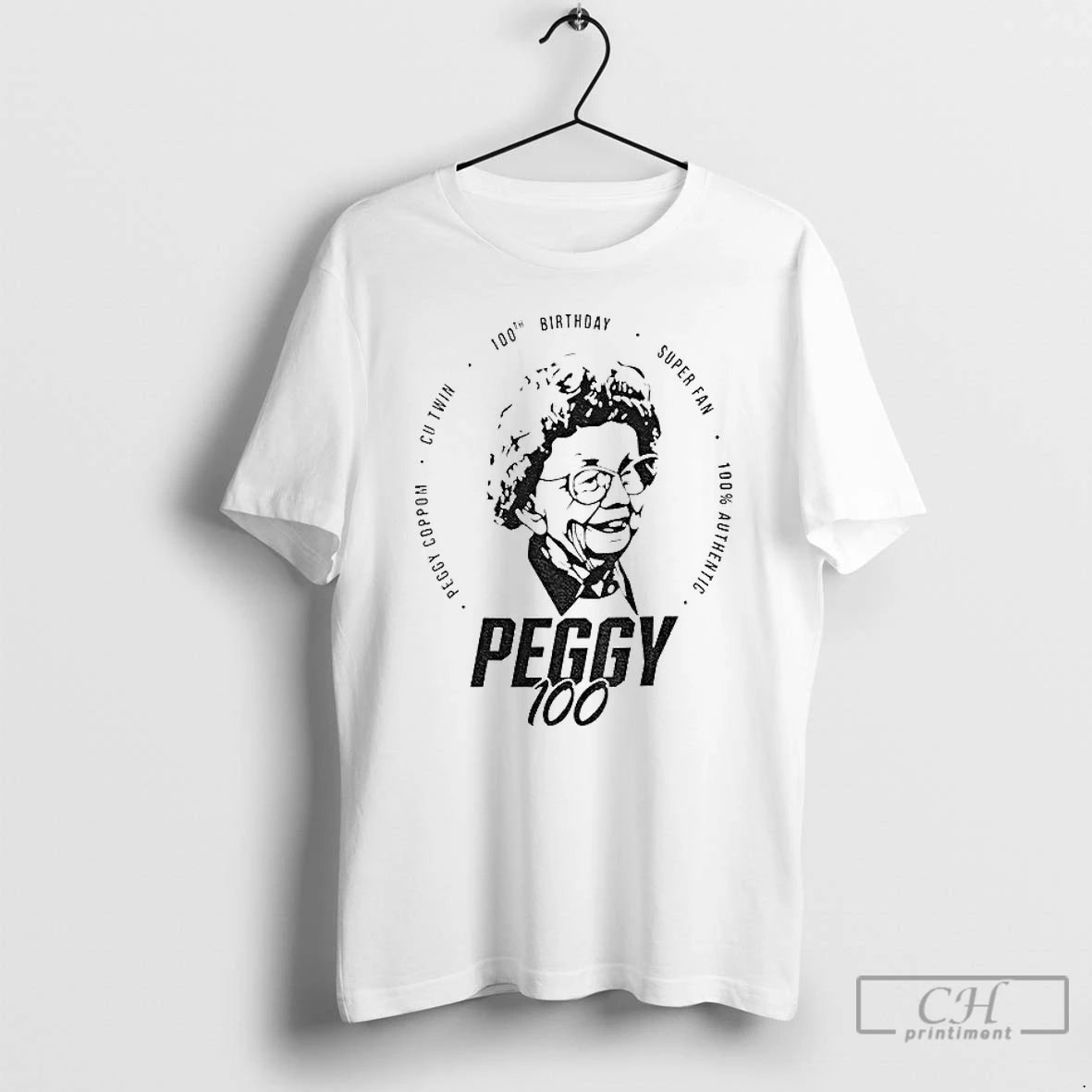Premium Peggy Coppom Cu Twin 100th Birthday Super Fan 100 Peggy 100 T Shirts Sweater Hoodie, Sweatshirt | DripVista.com