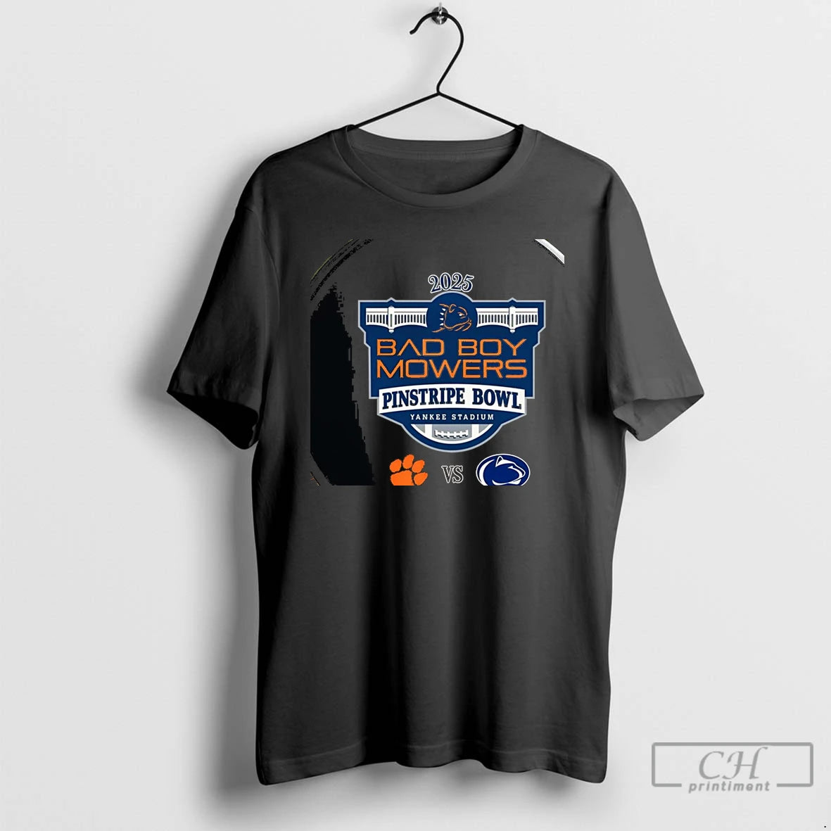 Premium Penn State Nittany Lions Vs Clemson Tigers 2025 Pinstripe Bowl Chriast T Shirts Sweater Hoodie, Sweatshirt