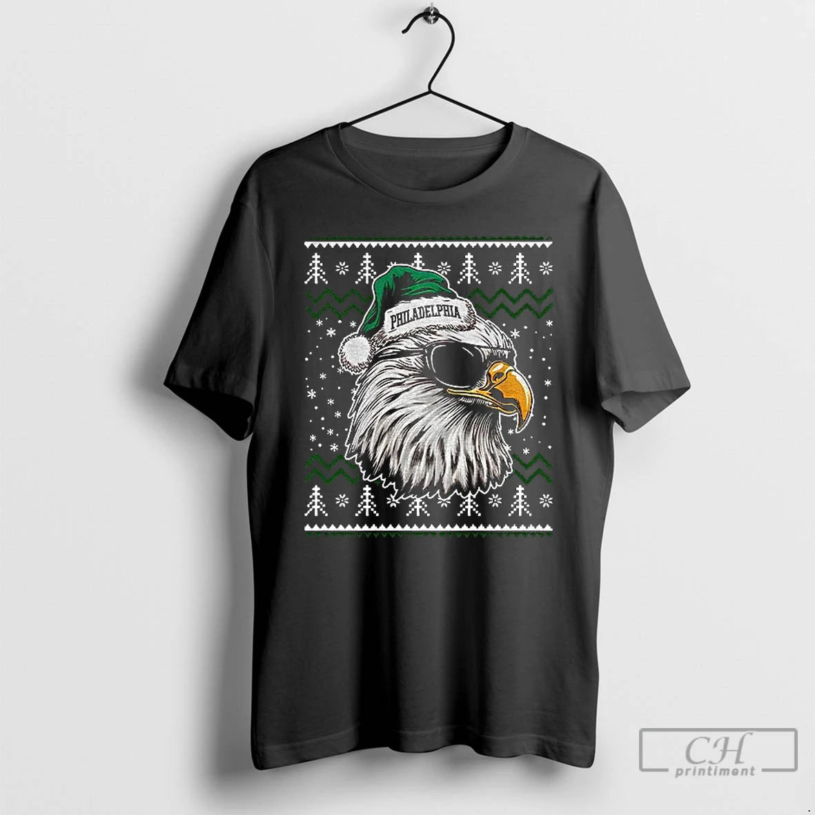 Premium Philadelphia Football Mascot Ugly Pattern Vintage Christmas T-Shirts, Hoodie, Sweatshirt | DripVista.com