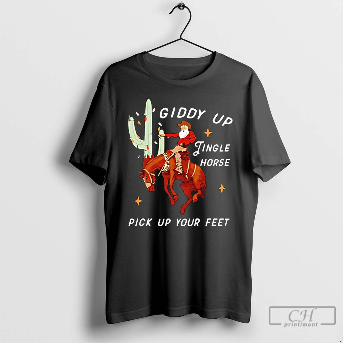 Premium Pick Up Your Feet Giddyup Jingle Horse T-Shirts, Hoodie, Sweatshirt | DripVista.com