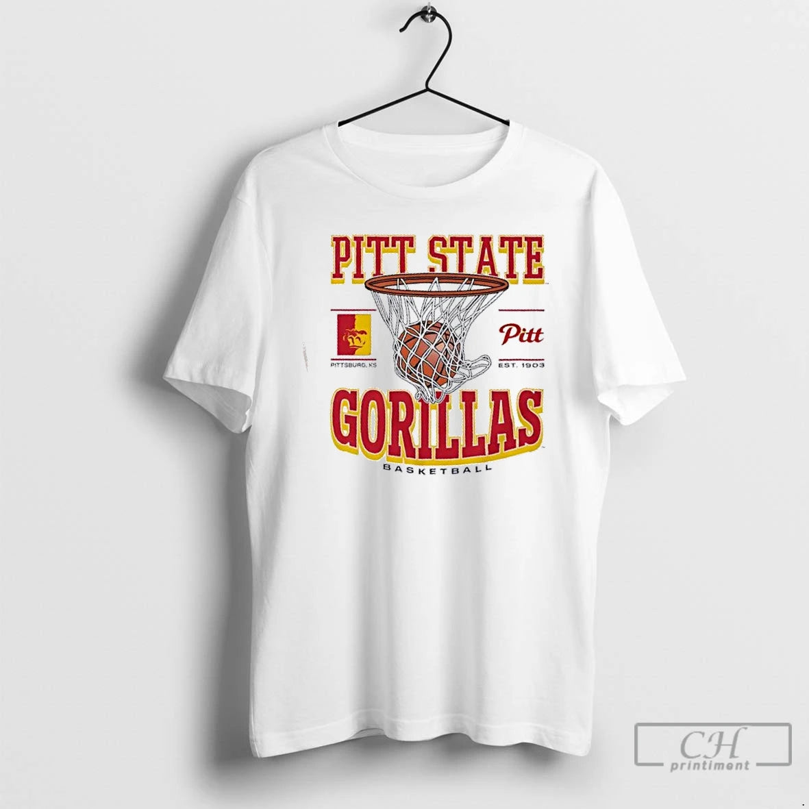Premium Pittsburg State Gorillas Basketball Game Time Pittsburg Ks Est 1903 T-Shirts, Hoodie, Sweatshirt | DripVista.com
