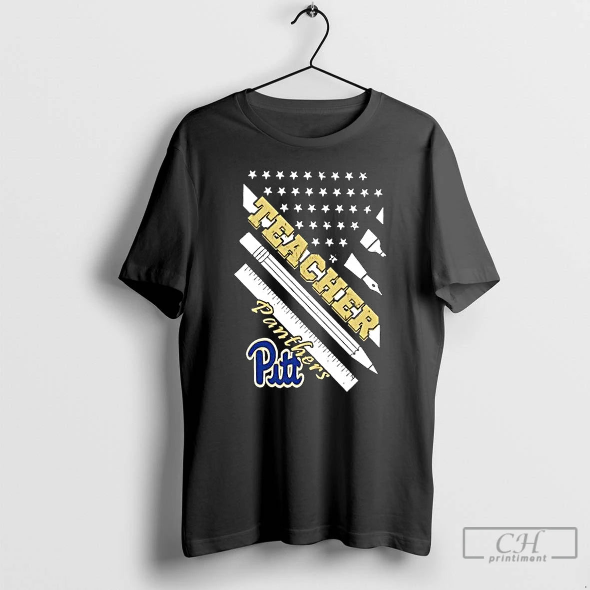 Premium Pittsburgh Panthers X Teacher American Flag T-Shirts, Hoodie, Sweatshirt | DripVista.com