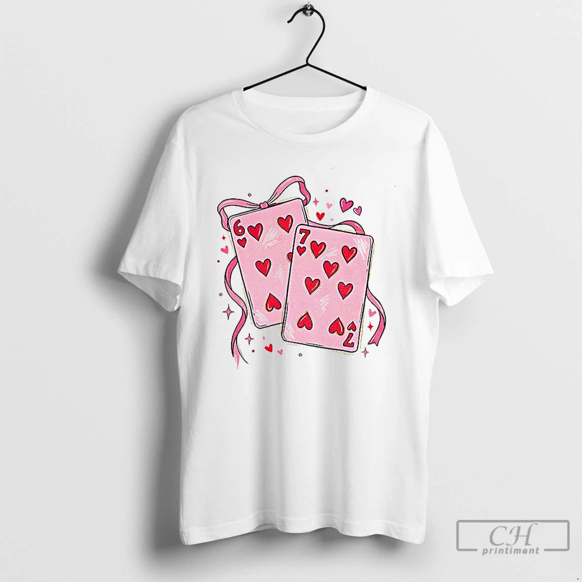 Premium Playing Cards Valentine 6 7 T-Shirts, Hoodie, Sweatshirt | DripVista.com