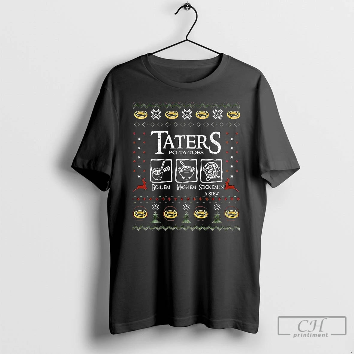 Premium Po Tay Toes Stick Em In A Stew Boil Em Mash Em Stick Em T-Shirts, Hoodie, Sweatshirt | DripVista.com