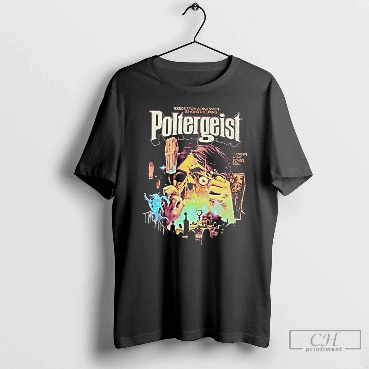 Premium Poltergeist Vintage Horror Graveyard T-Shirts, Hoodie, Sweatshirt | DripVista.com