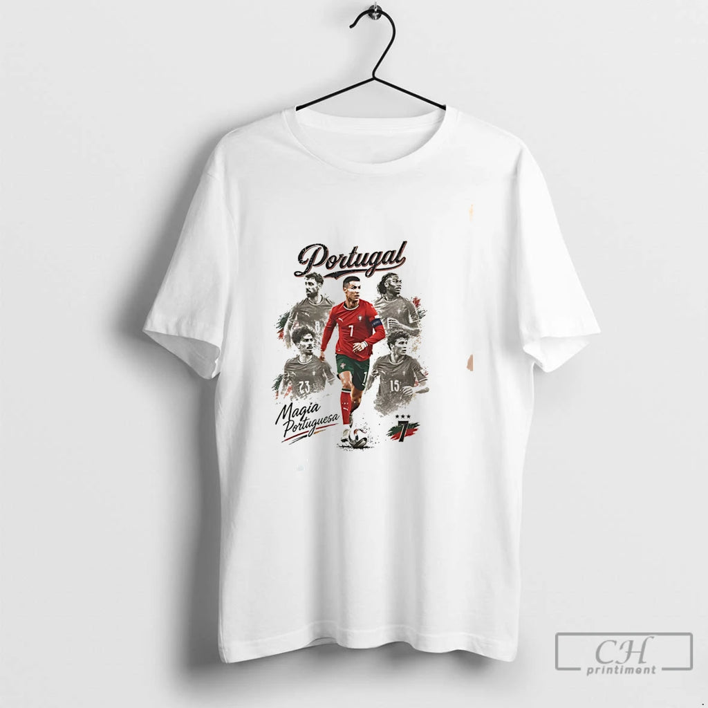 Premium Portugal World Cup Cristiano Ronaldo And Teammates Graphic Tee