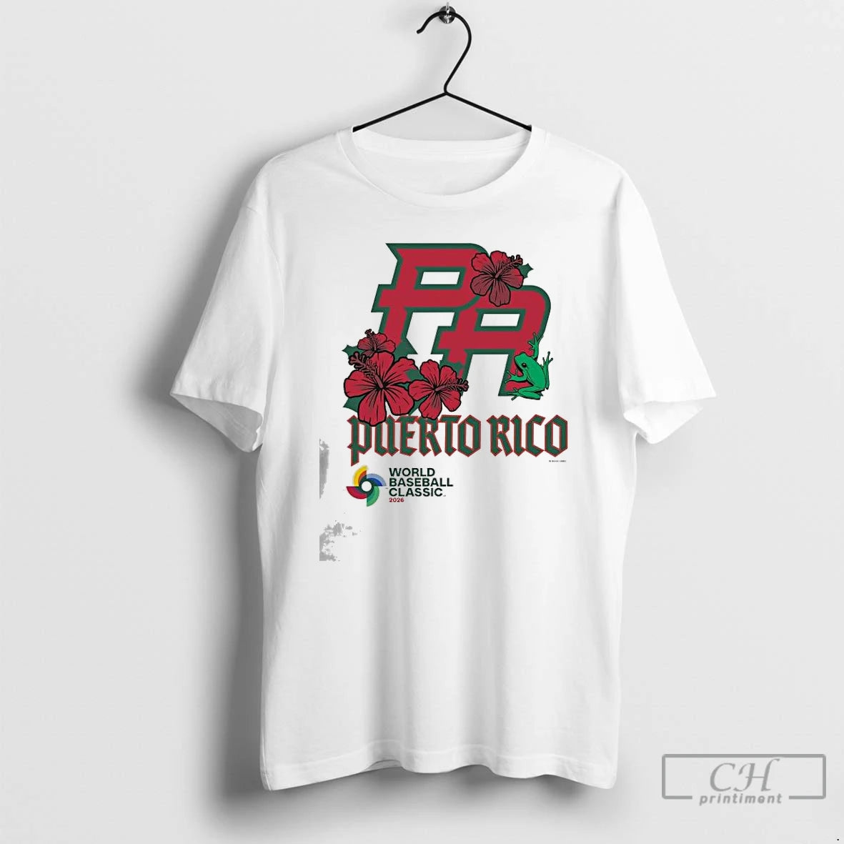 Premium Puerto Rico World Baseball Classic 2026 Hibiscus Frog T-Shirts, Hoodie, Sweatshirt | DripVista.com