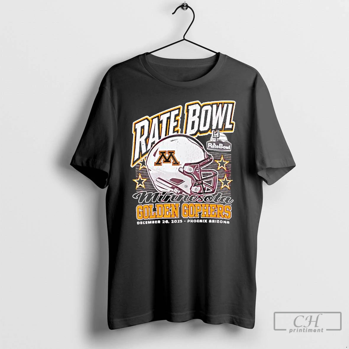 Premium Rate Bowl 2025 University Of Minnesota Golden Gophers Helmet T-Shirts, Hoodie, Sweatshirt | DripVista.com