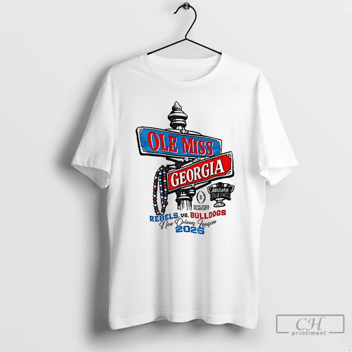 Premium Rebel Rags Ole Miss Vs Georgia Bulldogs College Football Playoff Allstate Sugar Bowl New T-Shirts, Hoodie, Sweatshirt