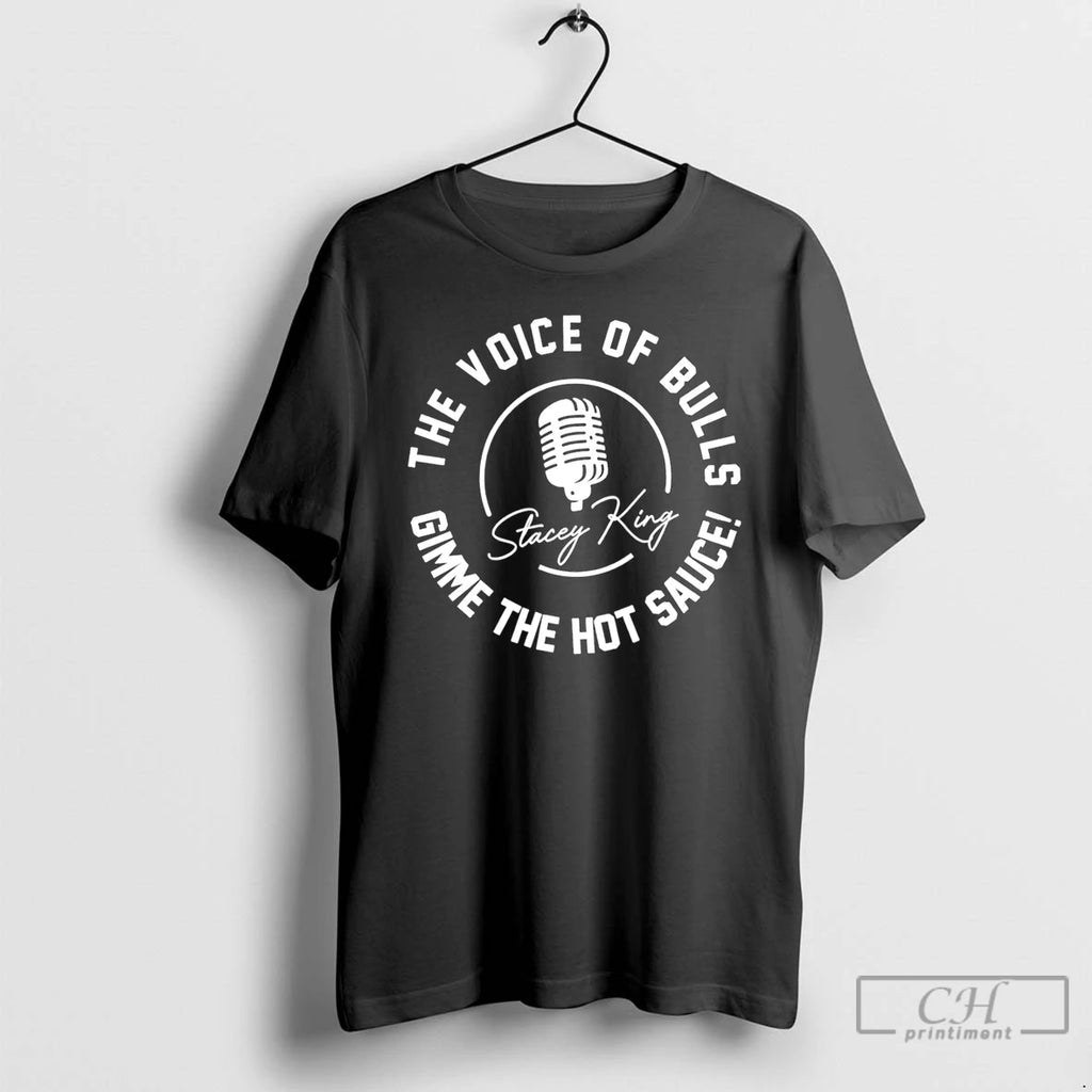Premium Remembering Stacey King The Voice Of Bulls Tee