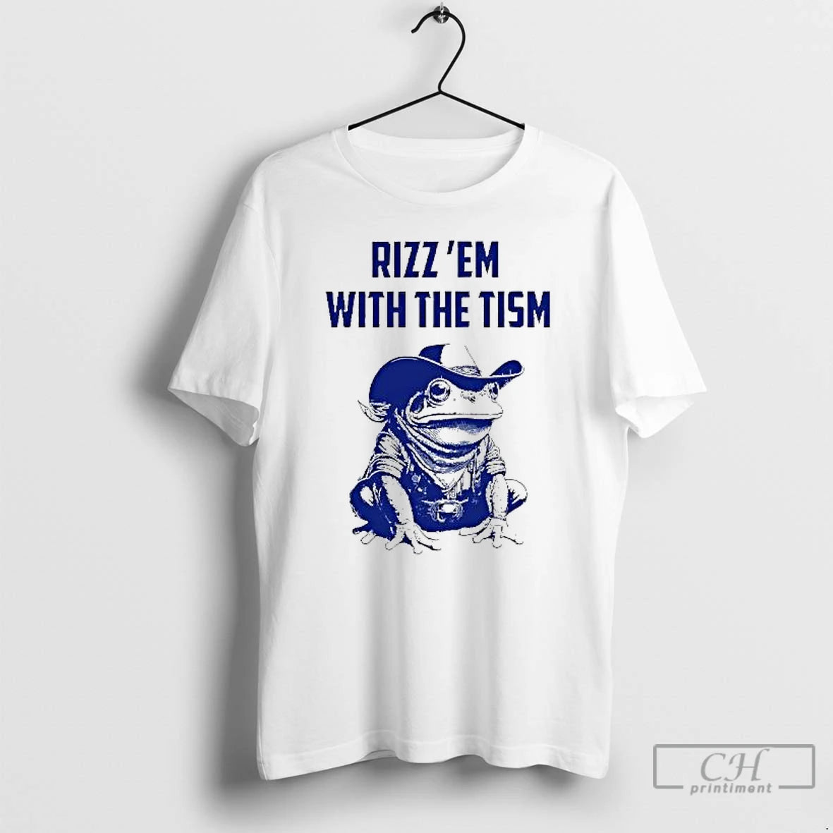 Premium Rizz Em With The Tism Frog Cowboy T-Shirts, Hoodie, Sweatshirt | DripVista.com