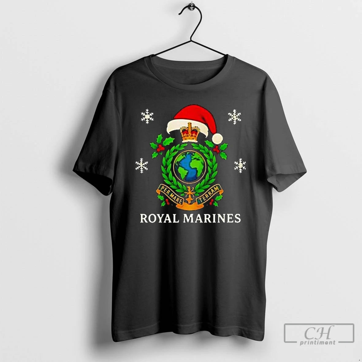 Premium Royal Marines Christmas Per Mare Terram T-Shirts, Hoodie, Sweatshirt | DripVista.com