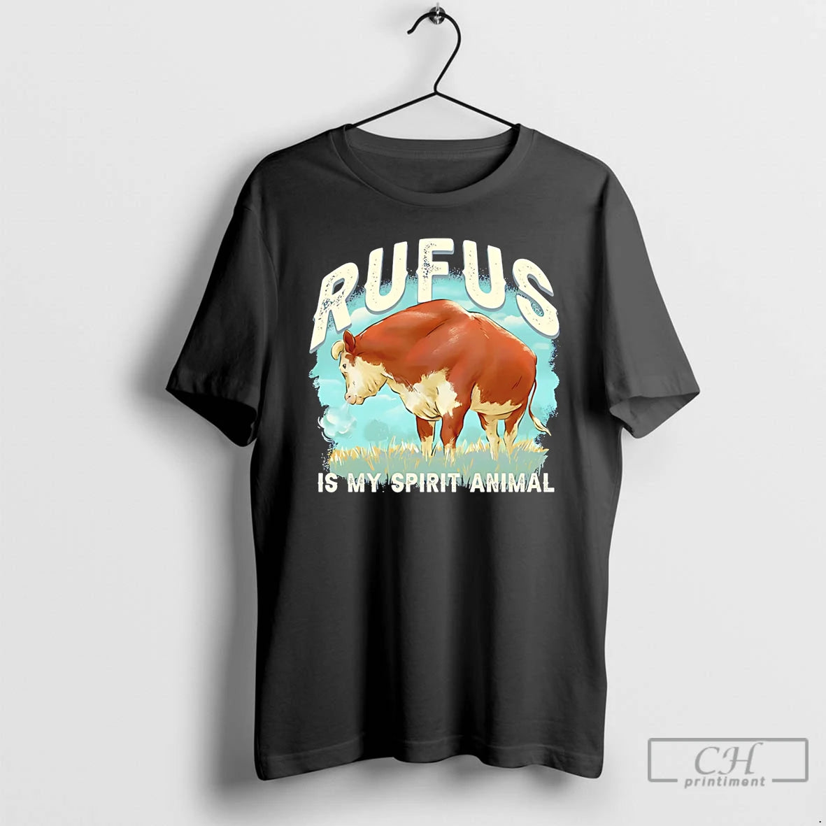 Premium Rufus Is My Spirit Animal Bull T-Shirts, Hoodie, Sweatshirt | DripVista.com