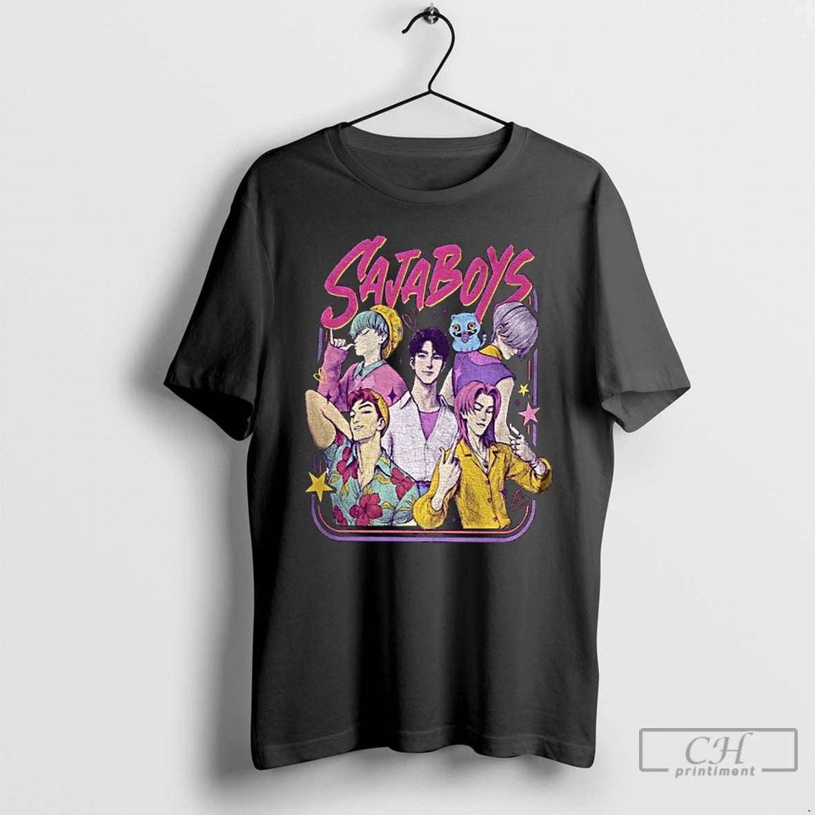 Premium Saja Boys Boy Band Kpop Demon Hunters Movie T-Shirts, Hoodie, Sweatshirt | DripVista.com