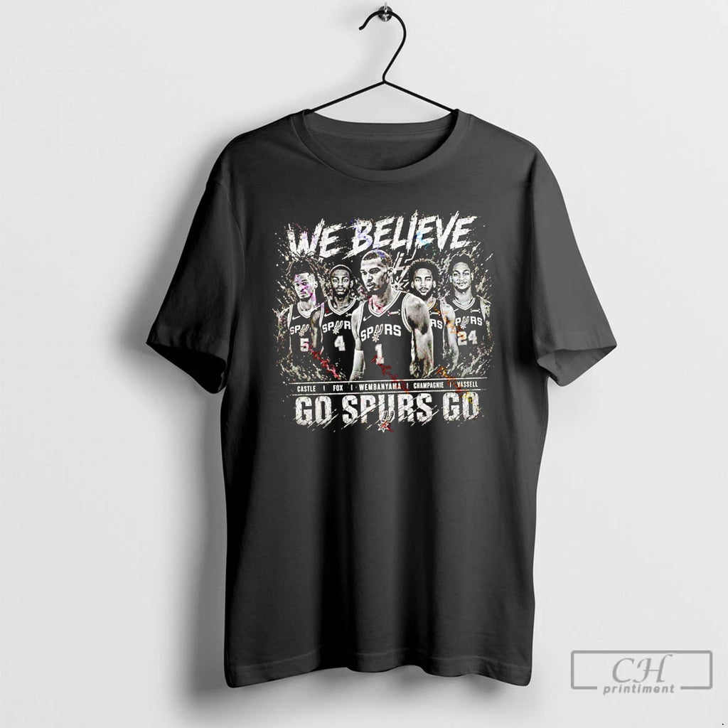 Premium San Antonio Spurs Basketball Team We Believe Go Spurs Go