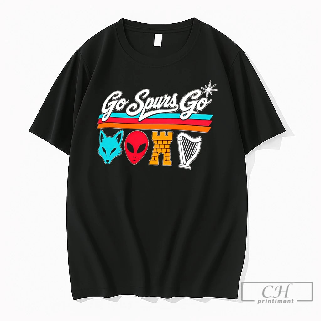 Premium San Antonio Spurs Go Spurs Go Finals Icon Row 2026 Tee T Shirts Sweater