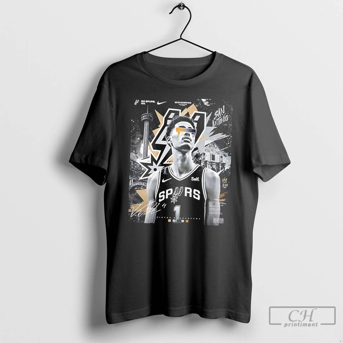 Premium San Antonio Spurs Wemby Victor Wembanyama Digital Tee