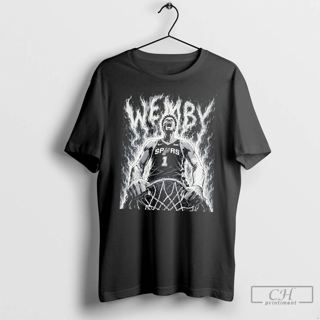 Premium San Antonio Spurs Wemby Victor Wembanyama Manga Style Graphic Tee