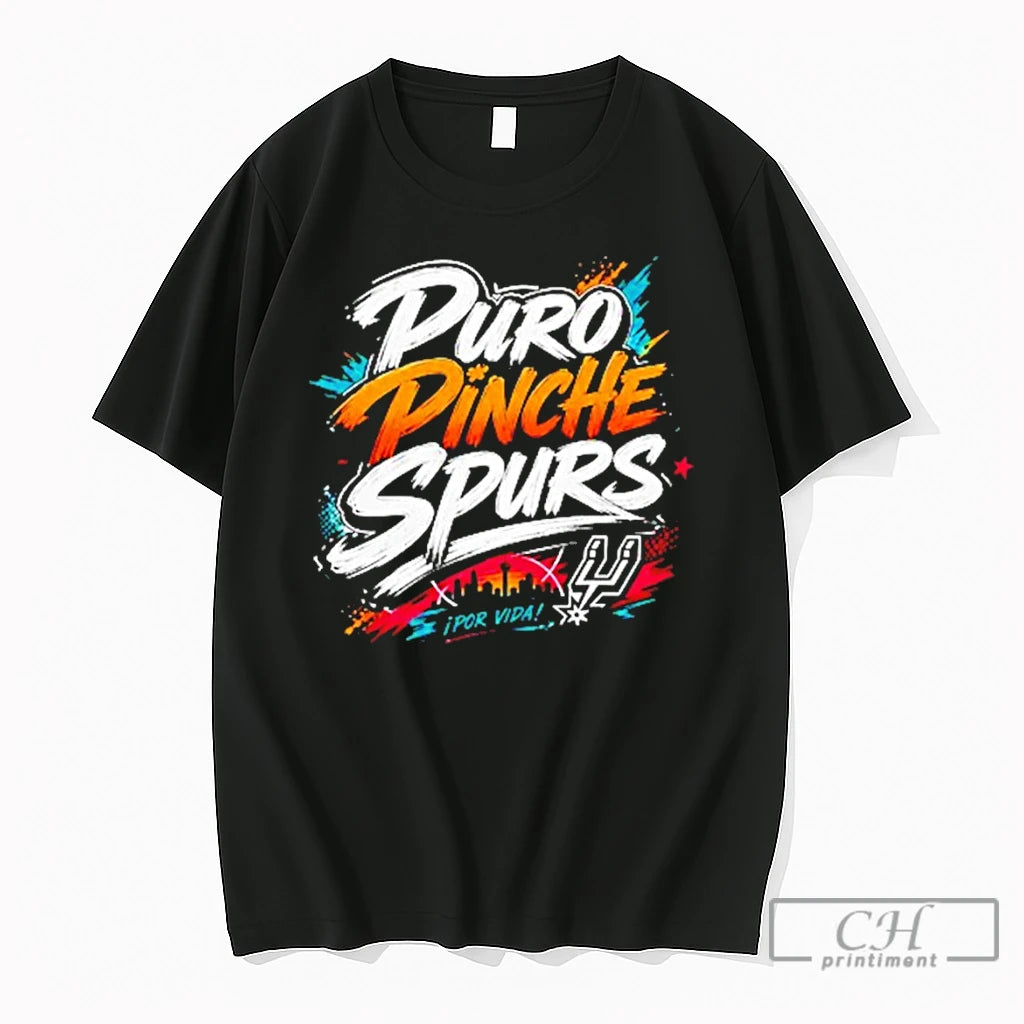 Premium San Antonio Basketball Apparel Puro Pinche Spurs Por Vida Sports