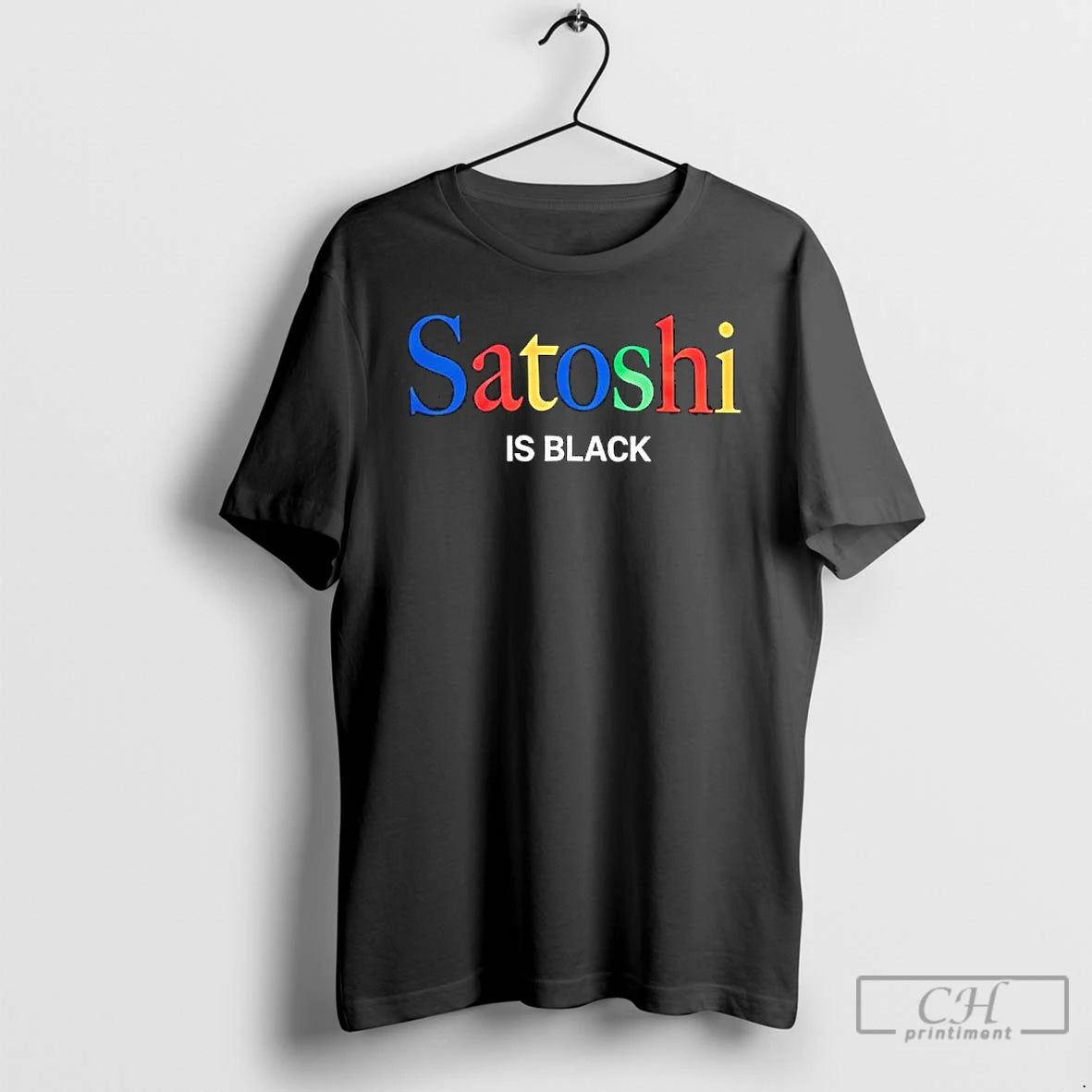 Premium Satoshi Is Black T-Shirts, Hoodie, Sweatshirt | DripVista.com