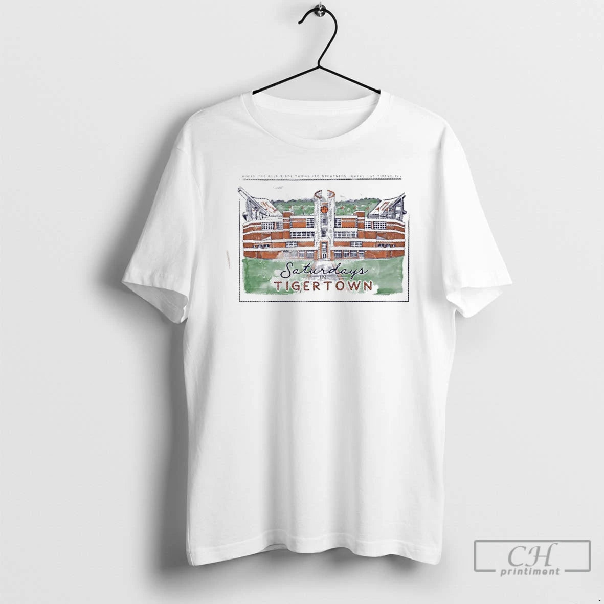 Premium Saturdays In Tiger Town Where The Blue Ridge Yawns Its Greatness Where The Tigers T-Shirts, Hoodie, Sweatshirt