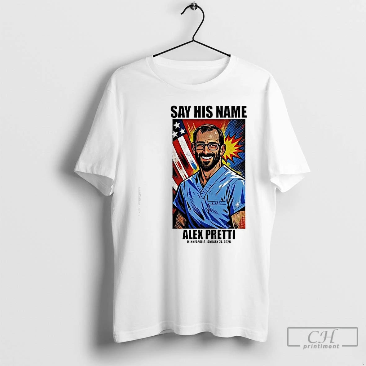 Premium Say His Name Alex Pretti Minneapolis January 24th 2026 T-Shirts, Hoodie, Sweatshirt | DripVista.com