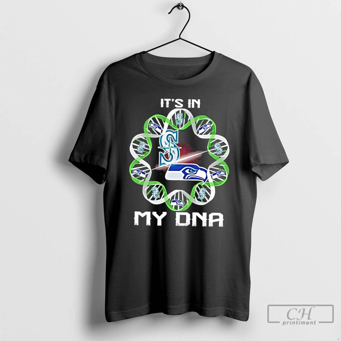 Premium Seattle City Sports Mariners X Seahawks Its In My Dna T-Shirts, Hoodie, Sweatshirt | DripVista.com