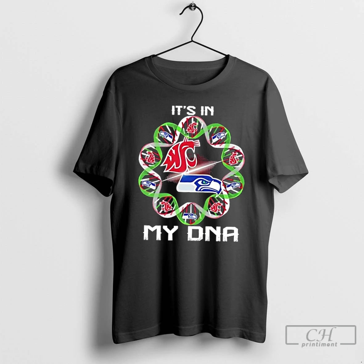 Premium Seattle City Sports Washington State Cougars X Seahawks Its In My Dna T Shirts Hoodie, Sweatshirt | DripVista.com