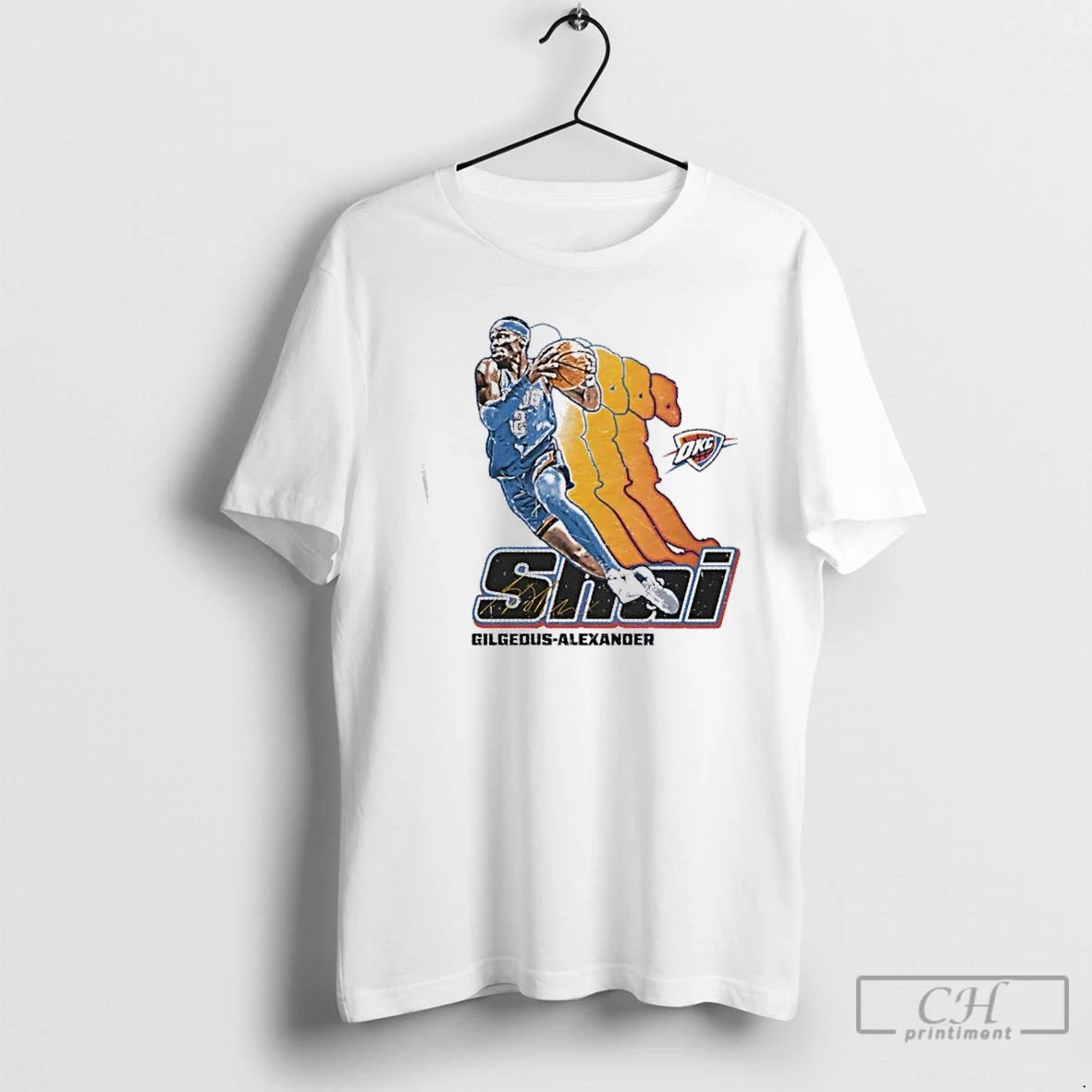 Premium Shai Gilgeous Alexander Oklahoma City Thunder Basketball Retro Signature T-Shirts, Hoodie, Sweatshirt | DripVista.com