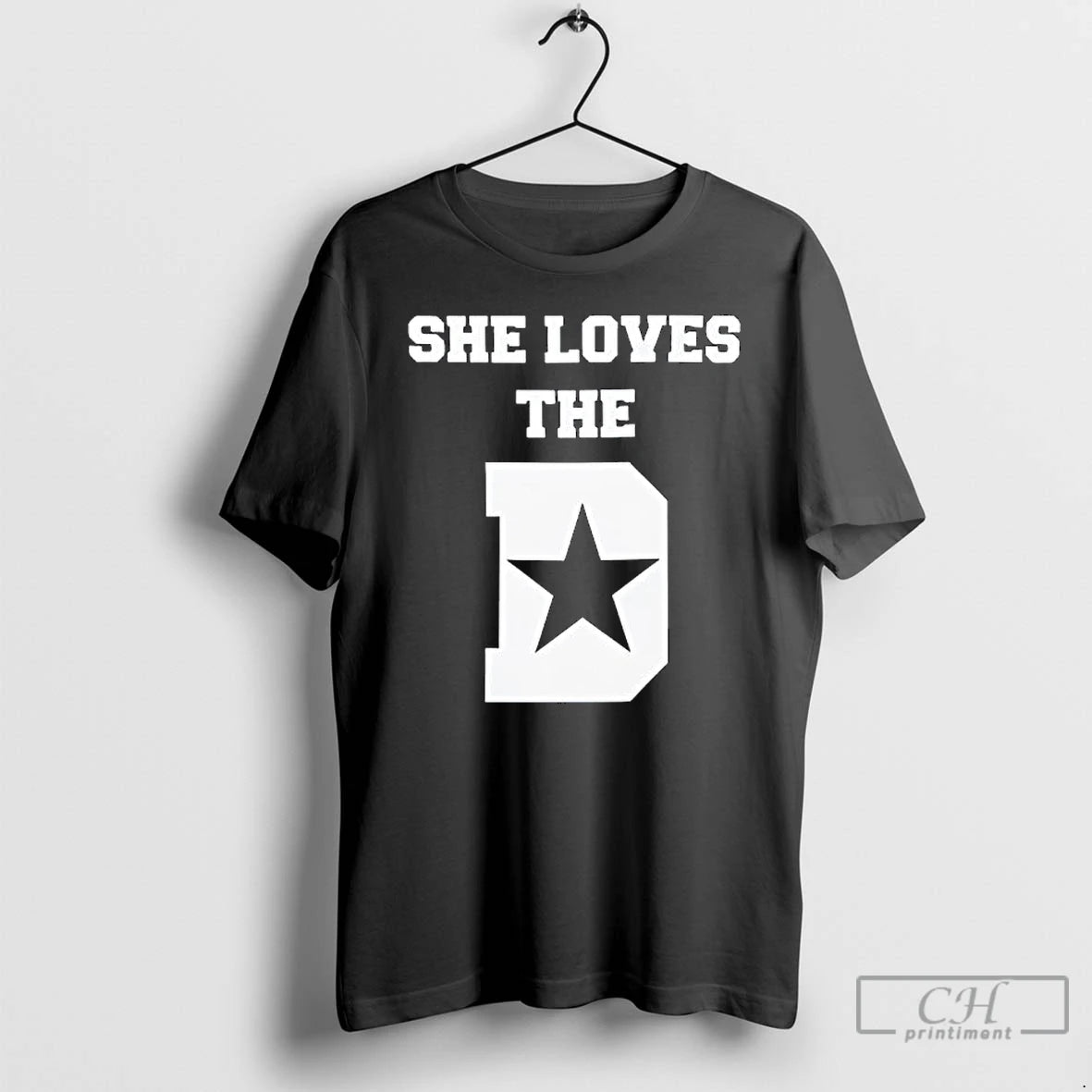 Premium She Loves The Big D T-Shirts, Hoodie, Sweatshirt | DripVista.com