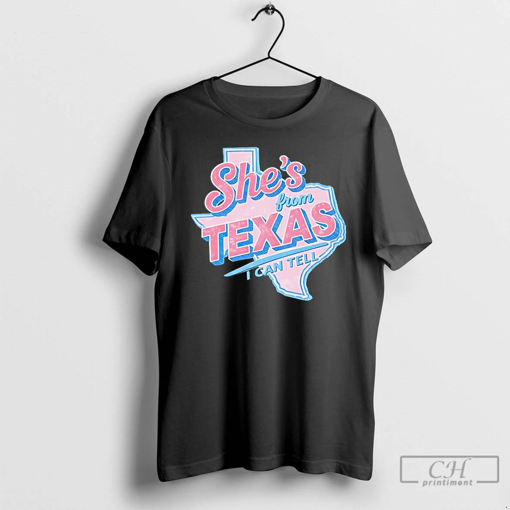 Premium Shes From Texas I Can Tell Texas Map Usa 2026 Vintage T Shirts Sweater