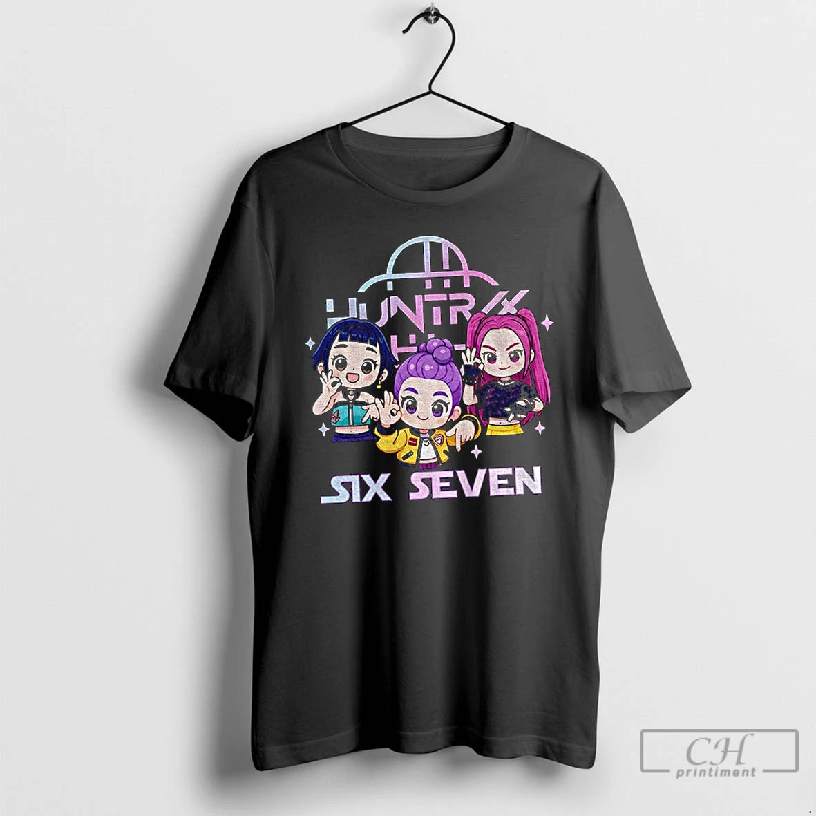 Premium Six Seven 6 7 Meme Chibi Kpop Girls Band Kpop Demon Hunter T Shirts Hoodie, Sweatshirt | DripVista.com