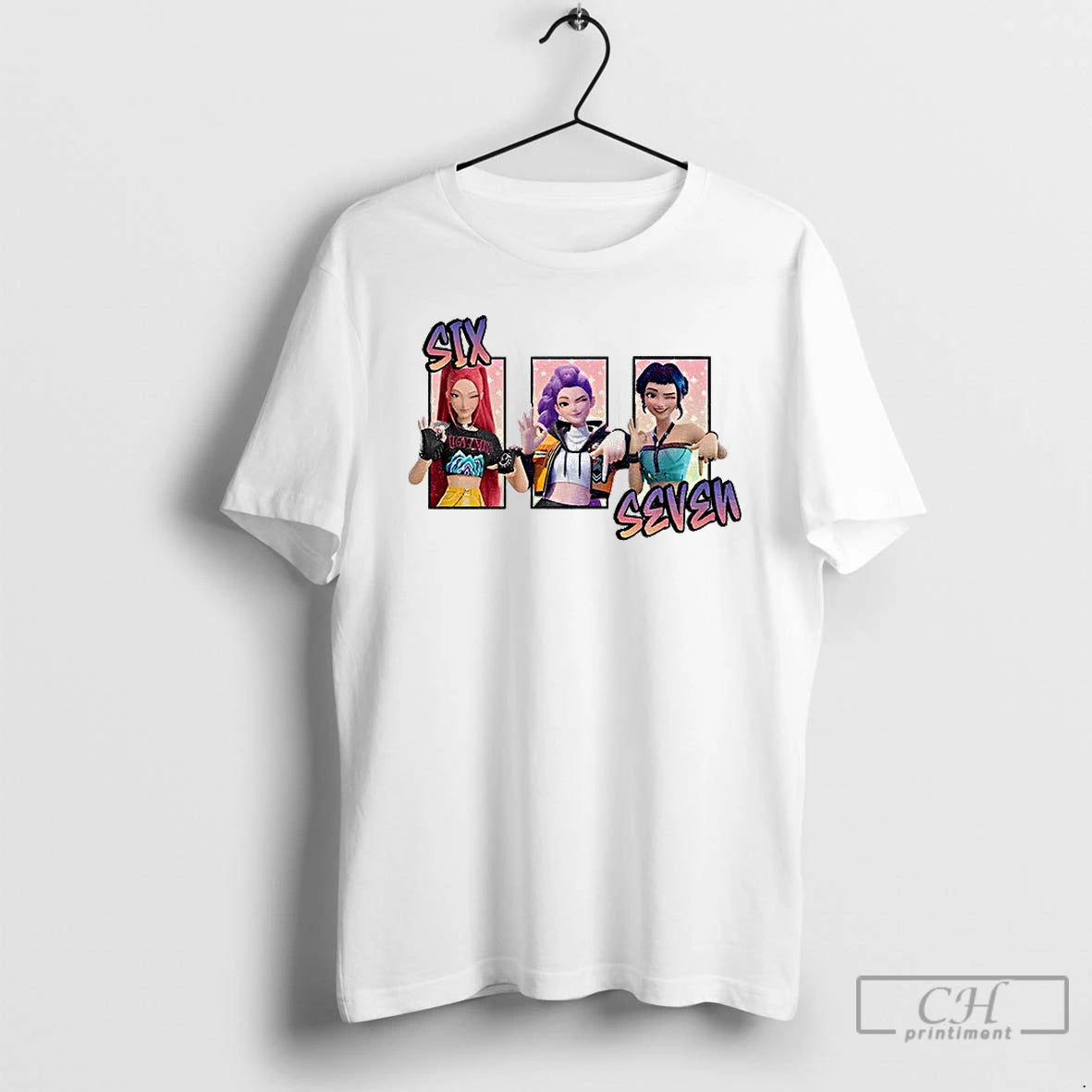 Premium Six Seven 6 7 Meme Kpop Girls Band Huntrix Girl T-Shirts, Hoodie, Sweatshirt | DripVista.com