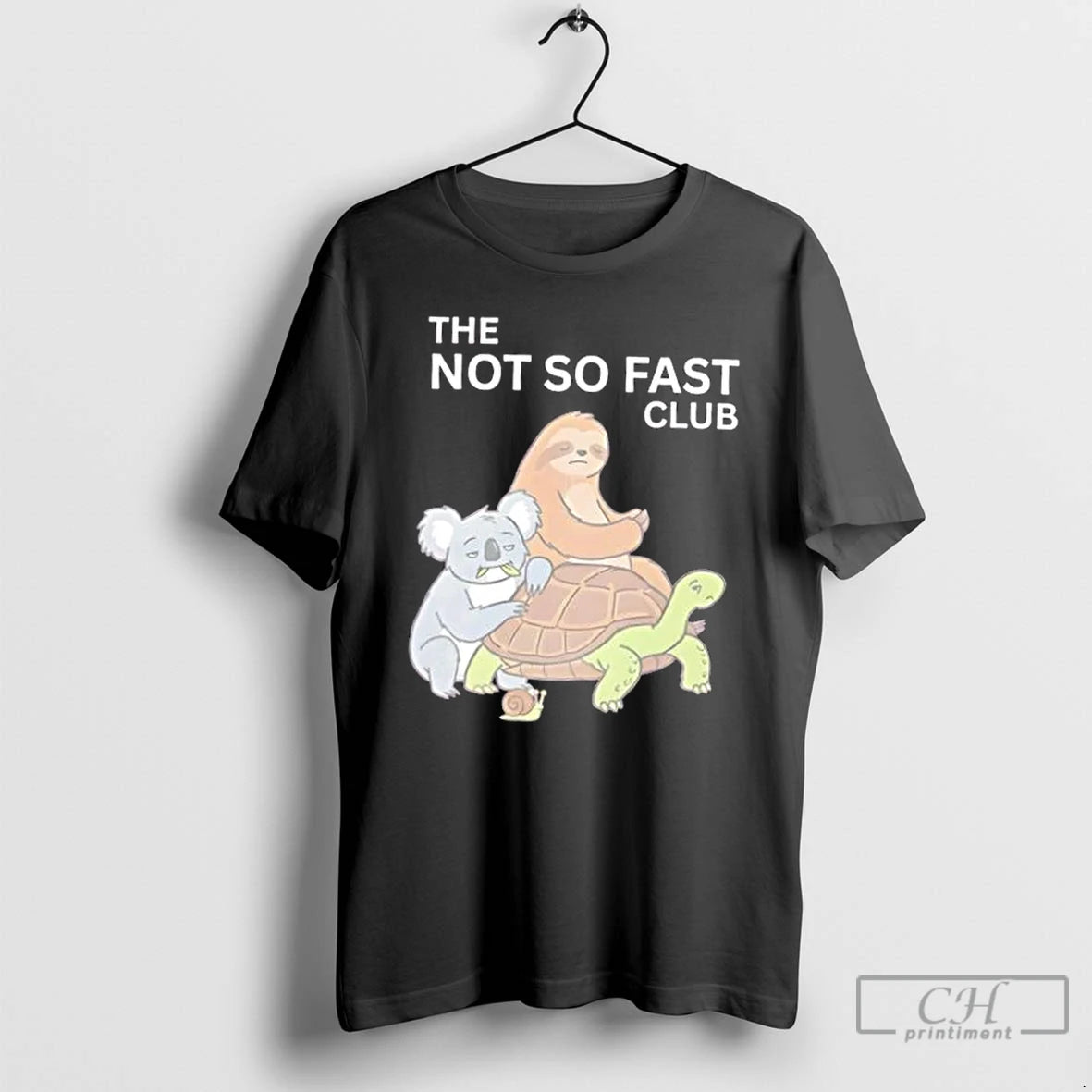 Premium Slow Squad Cute Sloth Turtle Koala Animal T-Shirts, Hoodie, Sweatshirt | DripVista.com