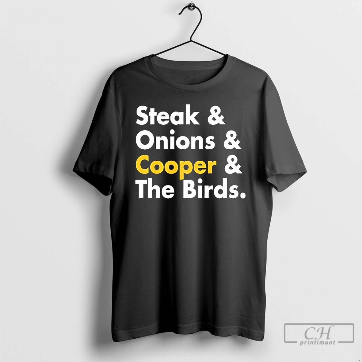 Premium Steak And Onions And Cooper And The Birds Funny T-Shirts, Hoodie, Sweatshirt | DripVista.com