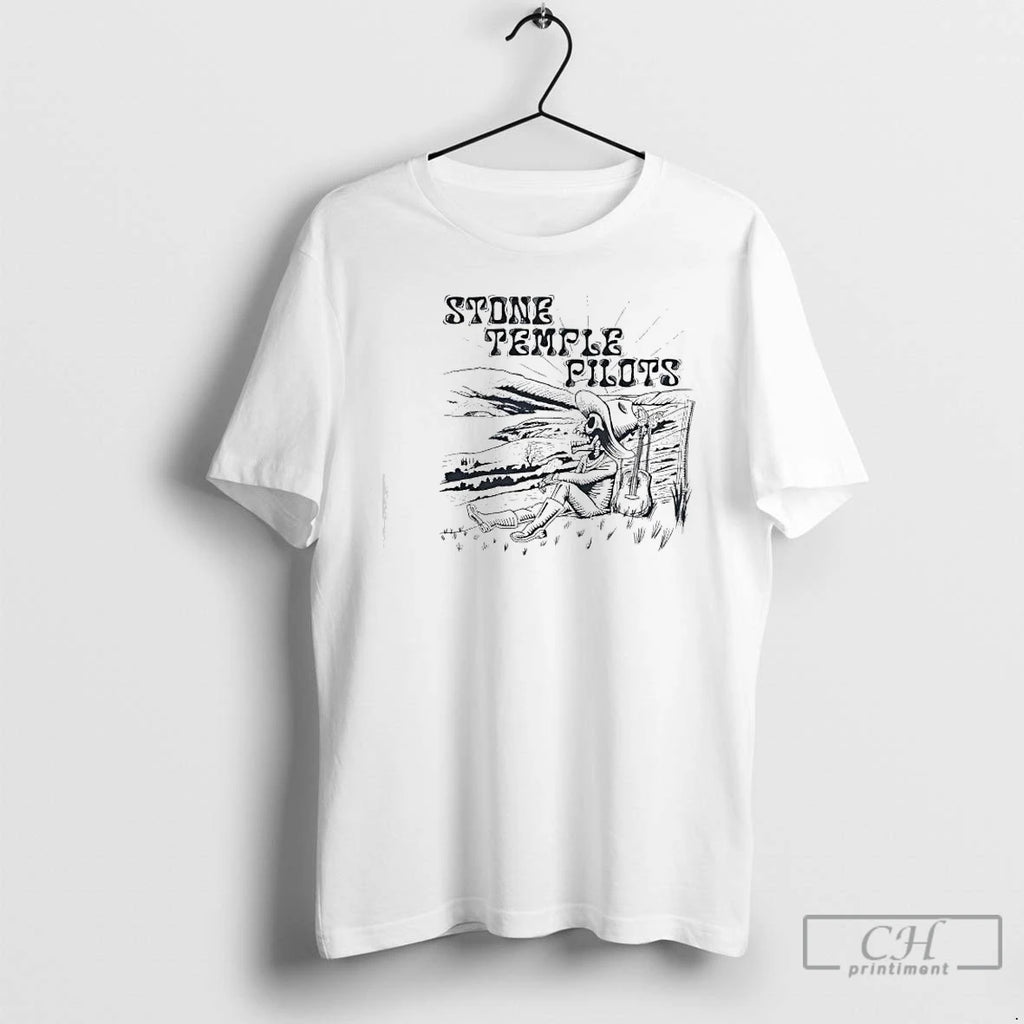 Premium Stone Temple Pilots Band Skeleton T-Shirts, Hoodie, Sweatshirt | DripVista.com