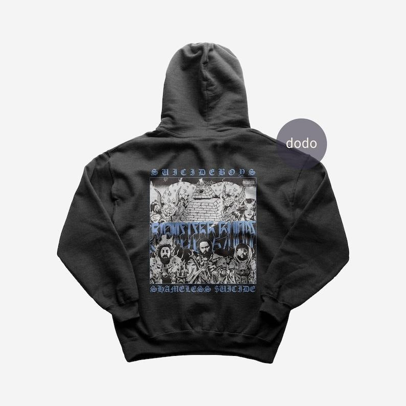 Premium Suicideboys Hoodie - SHAMELESS SUICIDE Album Hoodie - Suicideboys New Album Hoodie - Unisex Heavy Cotton Hoodie...