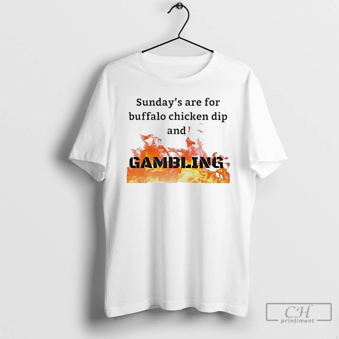 Premium Sundays Are For Buffalo Chicken Dip And Gambling T-Shirts, Hoodie, Sweatshirt | DripVista.com