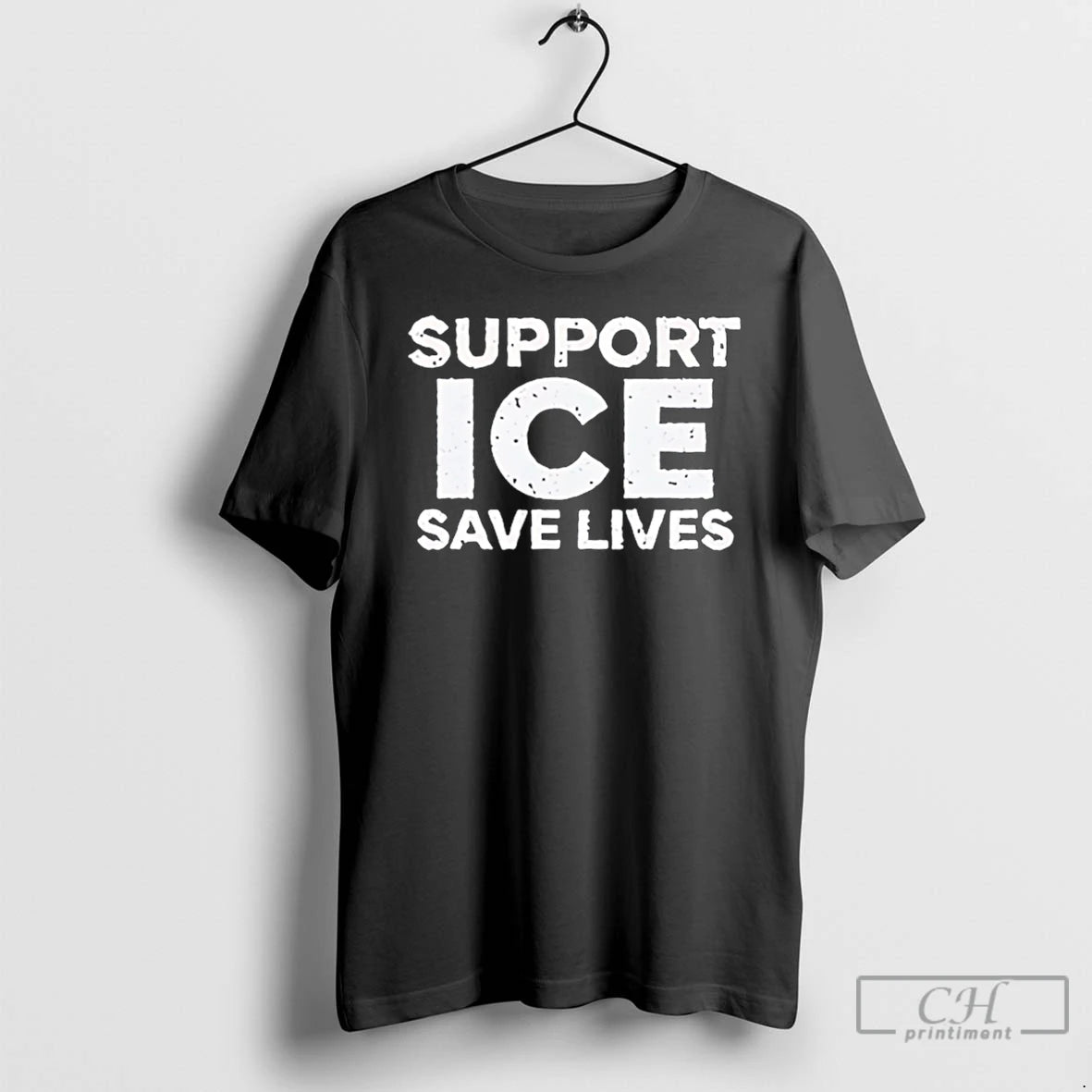 Premium Support Ice Save Lives Text T-Shirts, Hoodie, Sweatshirt | DripVista.com