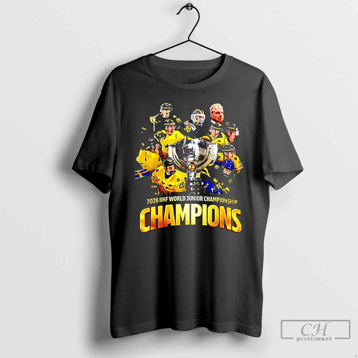 Premium Sweden Team Iihf World Junior Championship 2026 T-Shirts, Hoodie, Sweatshirt | DripVista.com